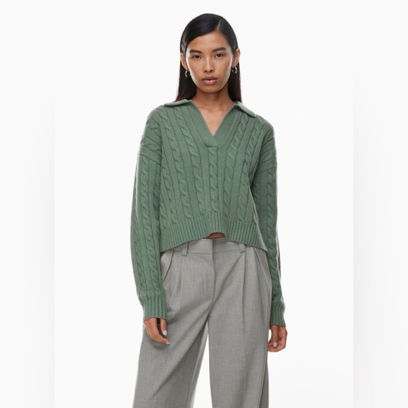 Sunday Best Sweaters - Aritzia Sunday Best Lottie Sweater Sagesse XS NWT